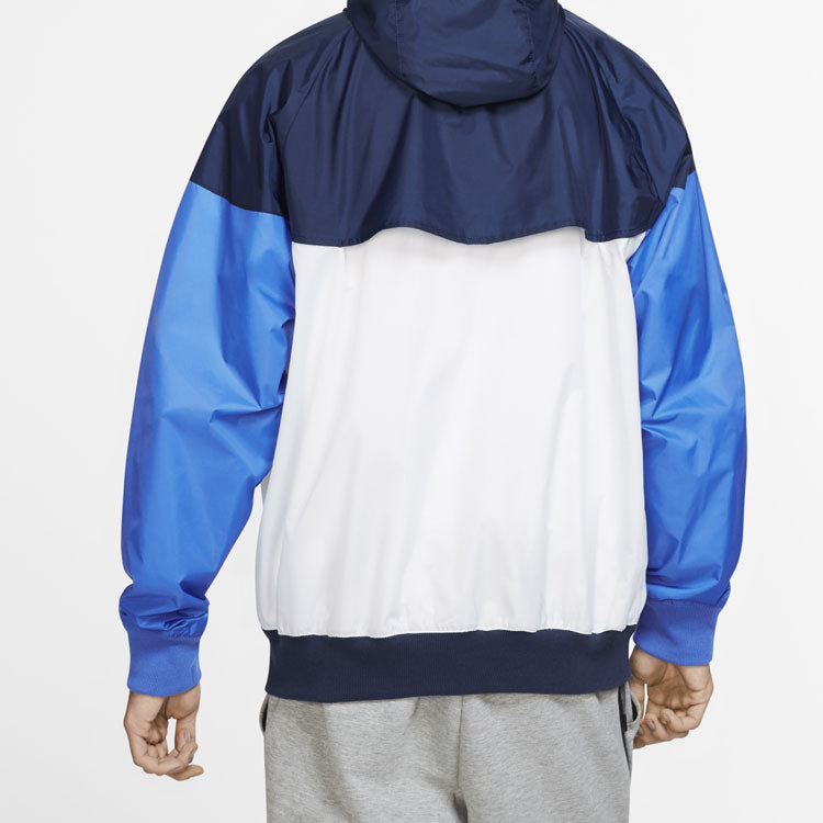Nike Colorblock Sports windbreaker Breathable Jacket Sky Blue AR2192-122