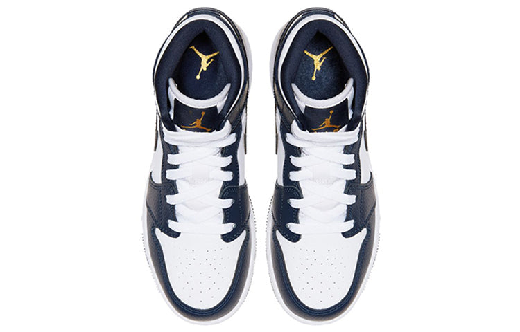 (GS) Air Jordan 1 Mid 'Obsidian' 554725-174