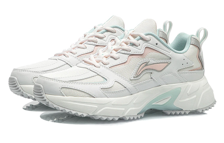 (WMNS) Li-Ning Retro Running Shoes 'White Pink' ARLQ004-5