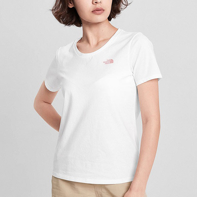 THE NORTH FACE Outdoor hygroscopic Sweat-Wicking Short Sleeve White 499O-FN4