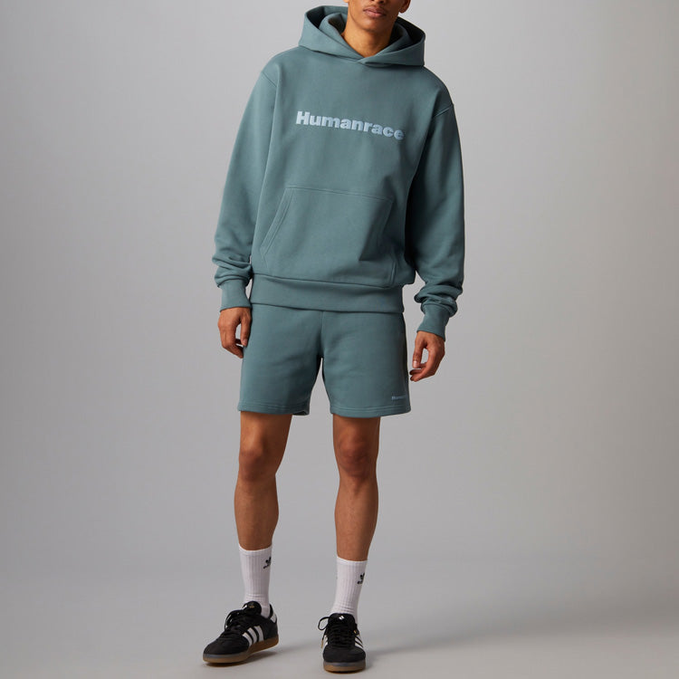 adidas x Pharrell Humanrace Logo Hoodie 'Blue Grey' HI2959