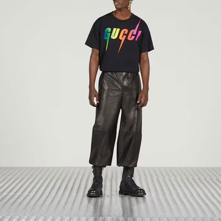 GUCCI Rainbow Gucci Blade Tee 'Black' 616036-XJFF9-1152