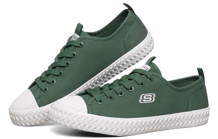 Skechers V'lites 2.0 Canvas Shoes Green 666128-DKGR