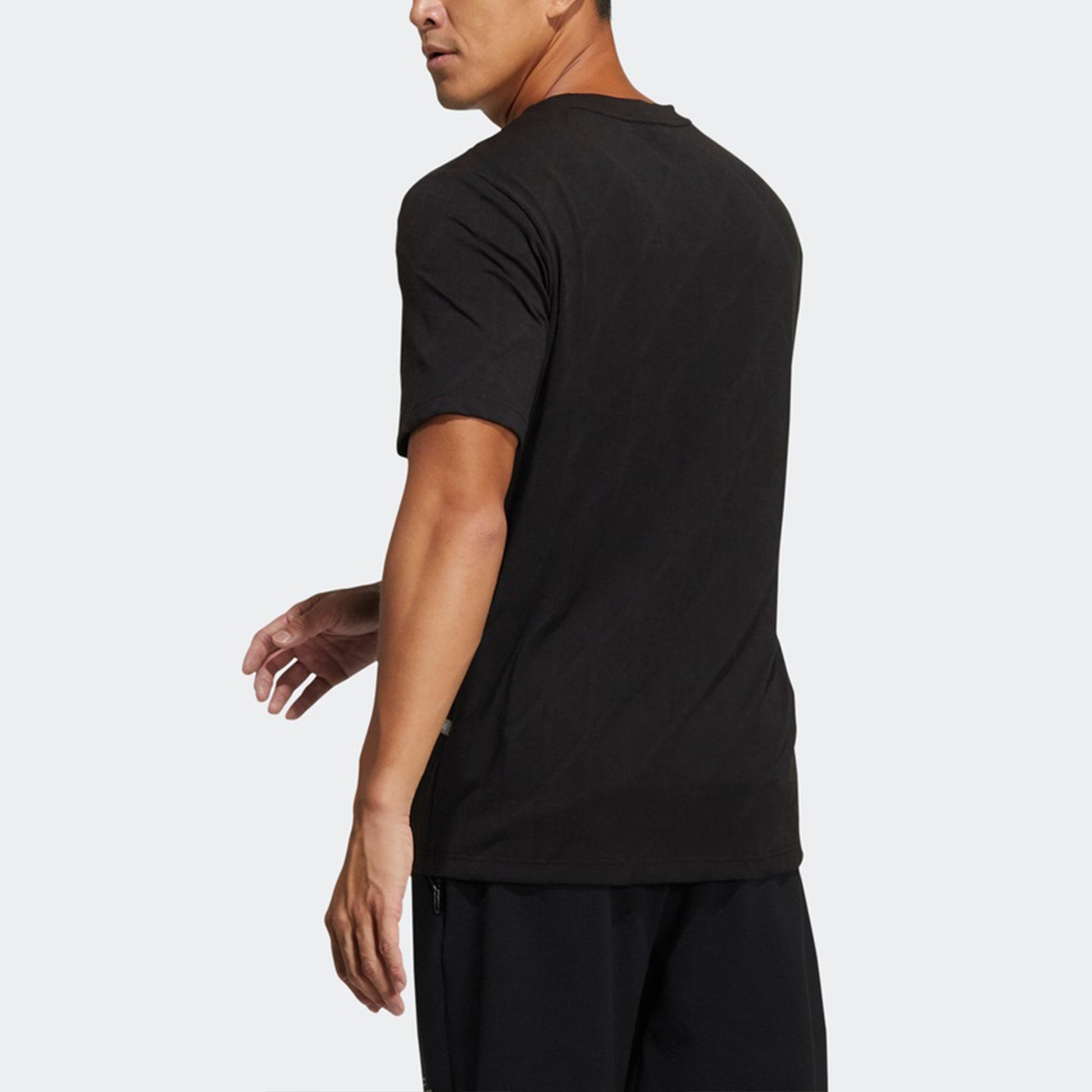 adidas Th Tee Techjaq Casual Sports Breathable Short Sleeve Black GP1010