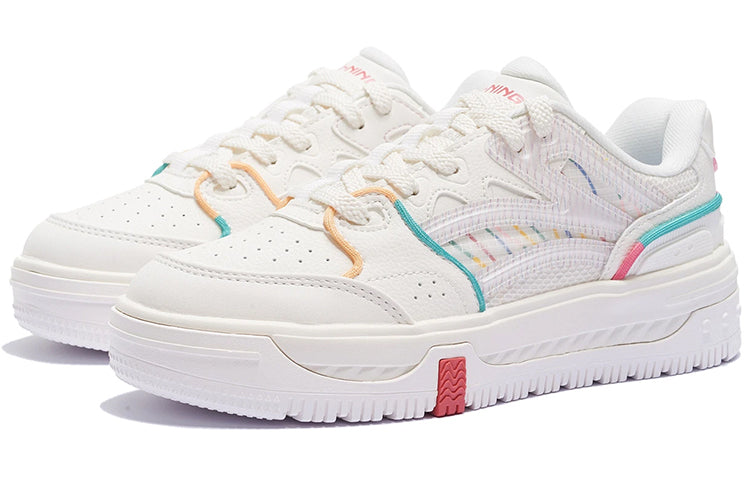 (WMNS) Li-Ning Floating 'White Multi' AGCS078-3