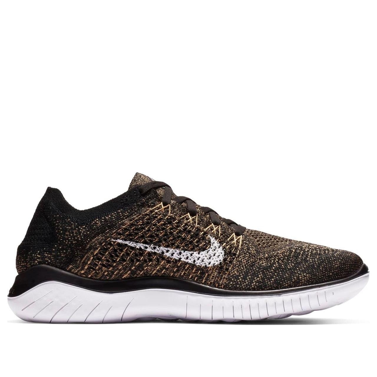 Nike Free RN Flyknit 2018 'Black Club Gold' 942838-005