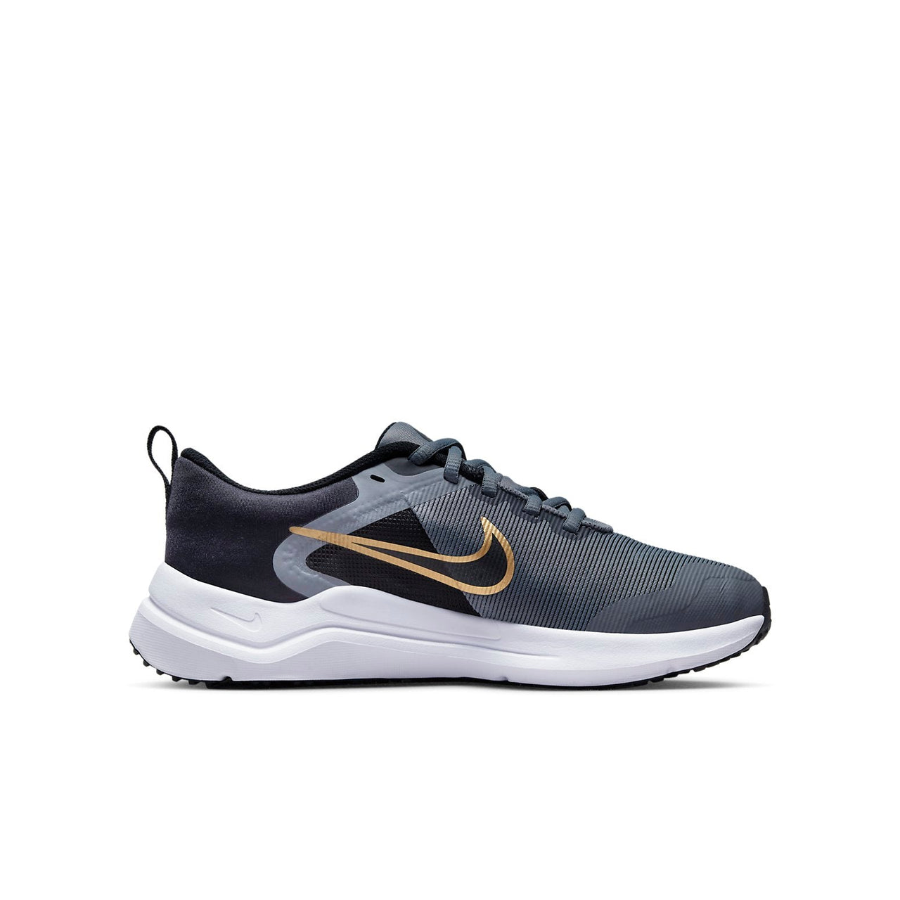 (GS) Nike Downshifter 12 'Cool Grey Metallic Gold' DM4194-005
