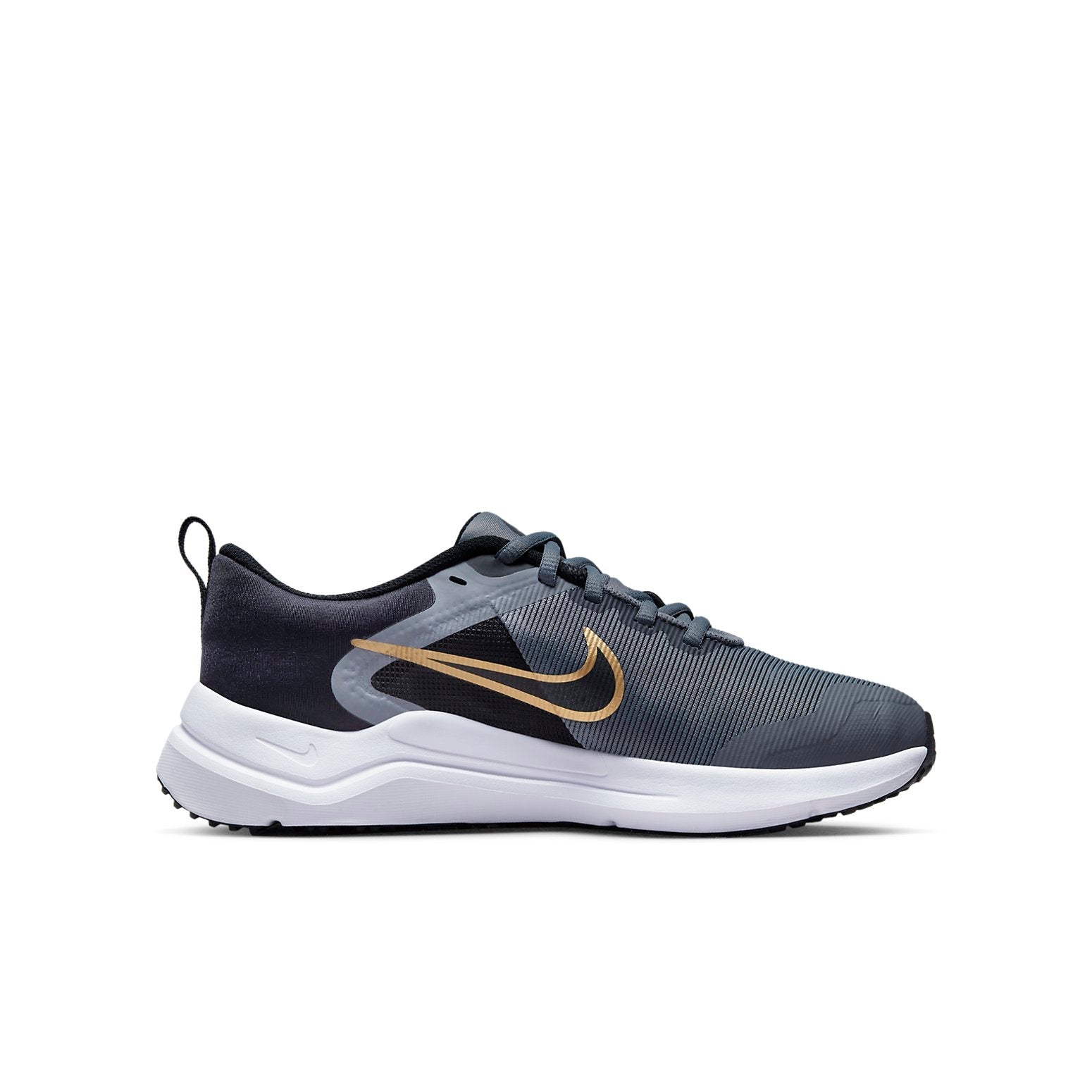 (GS) Nike Downshifter 12 'Cool Grey Metallic Gold' DM4194-005