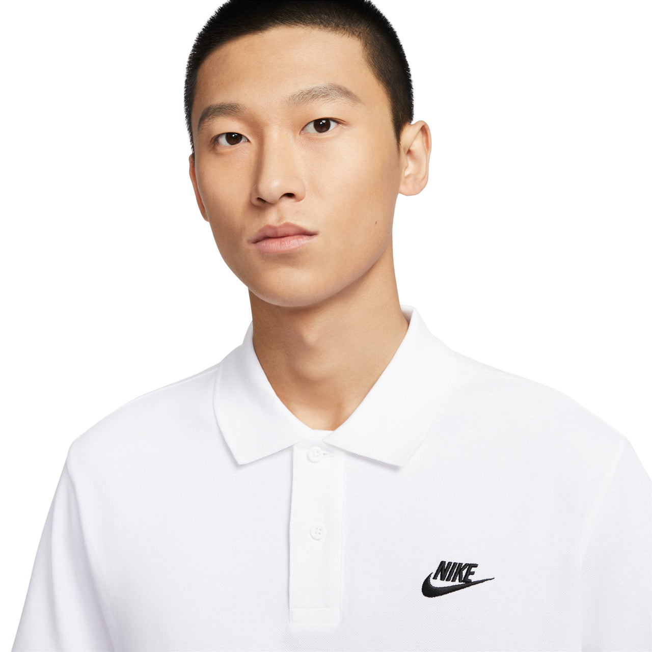 Nike Sportswear lapel Short Sleeve Polo Shirt White CJ4457-100