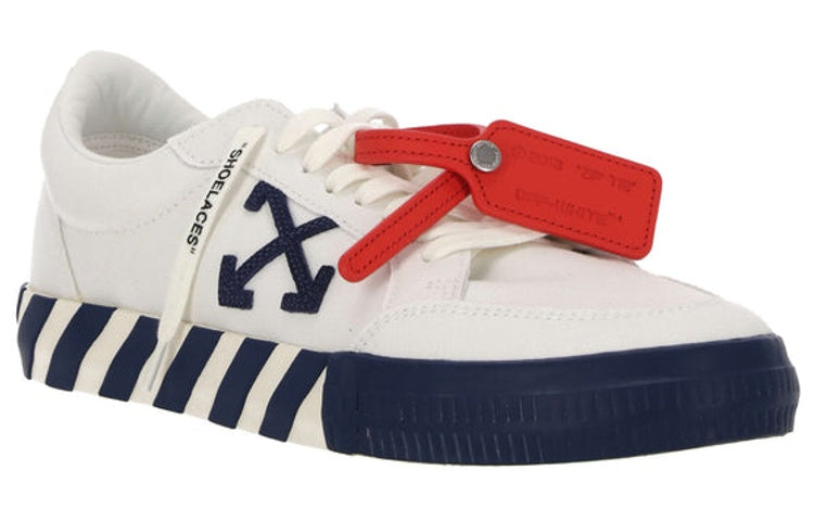 Off-White Vulcanized Low Canvas 'White Black Red' OMIA085S23FAB0020146