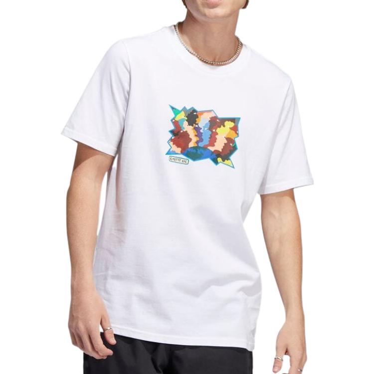 adidas Mettz World Peeps Short Sleeve Tee 'Chalky Brown Multicolor' HM9360