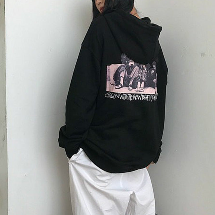 Stussy New Beat Hood Casual Printing Unisex Black 3923619