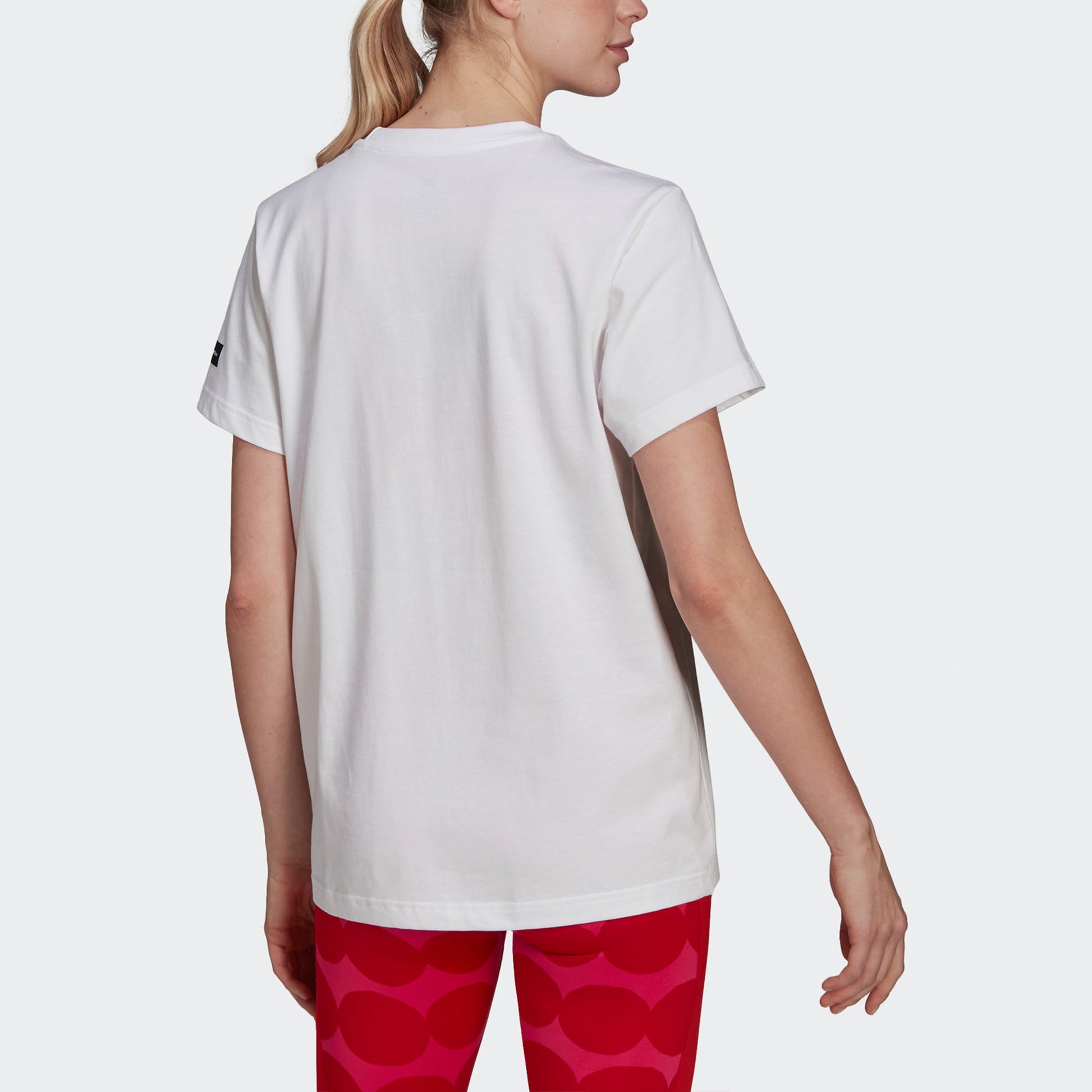 (WMNS) adidas x Marimekko Gfx 3 Printing Round-neck White GT8821