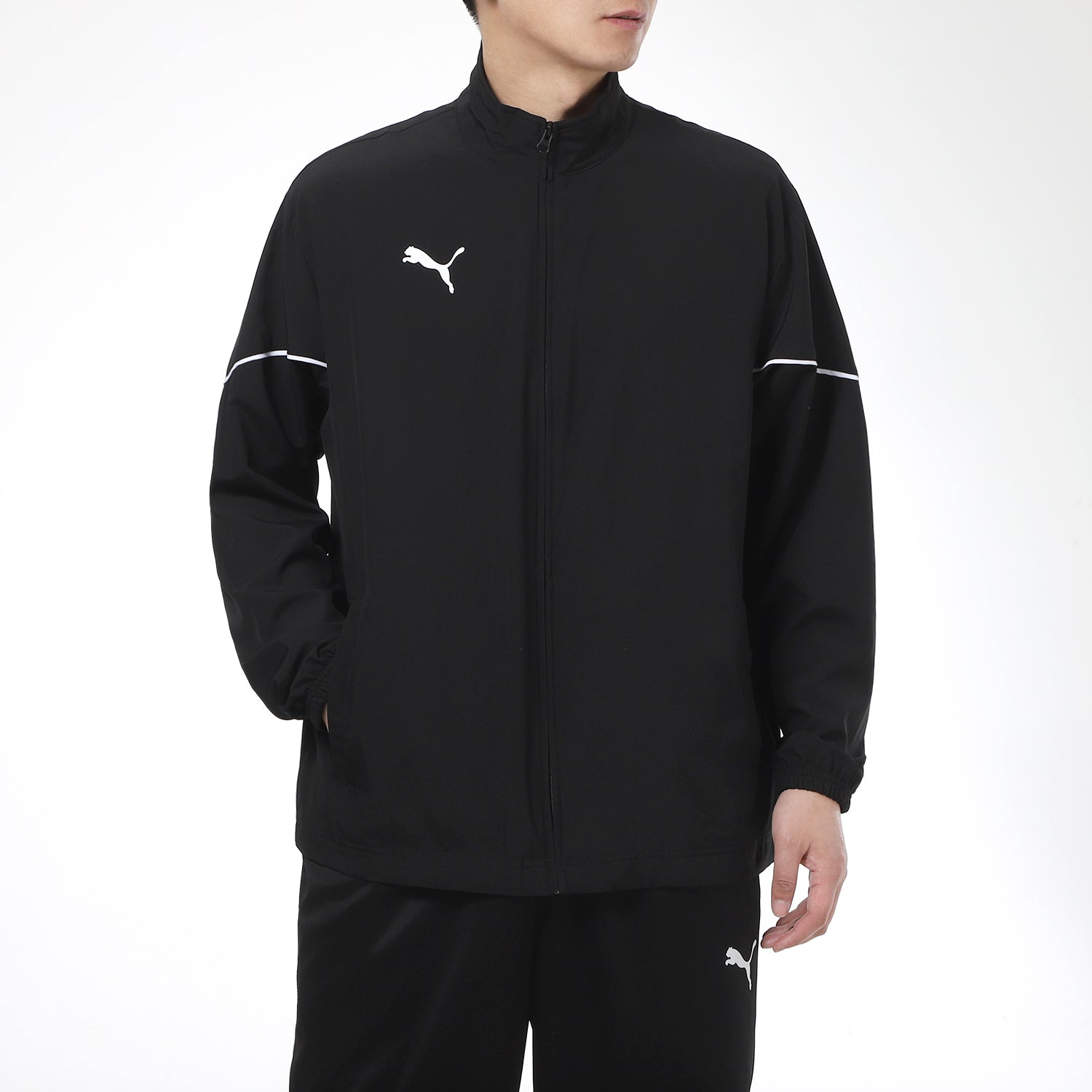 PUMA Team Rise Sideline Jacket 'Black' 657326-03