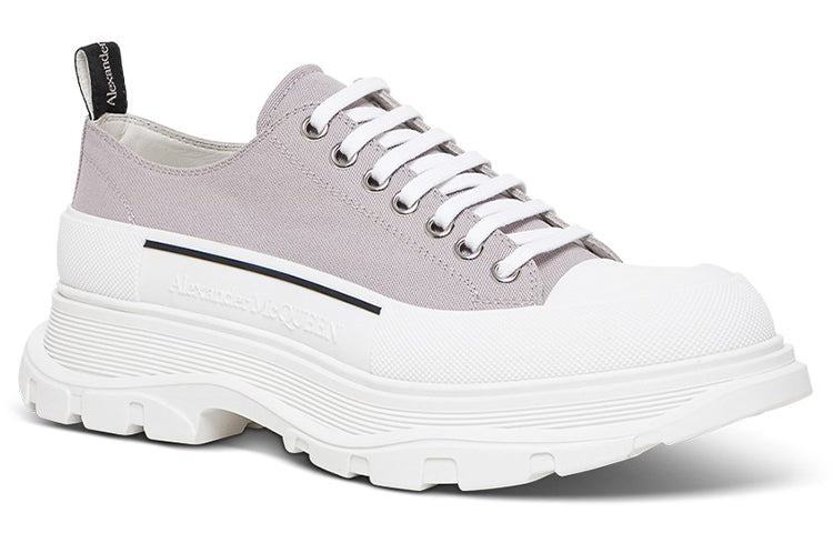 Alexander McQueen Tread Slick Canvas Sneakers 'Lilac White' 604257W4MV21331