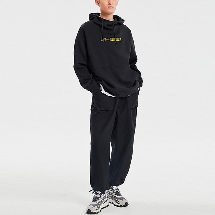 Li-Ning x Disney Crossover Loose Casual Sports Pullover Black AWDQ839-4