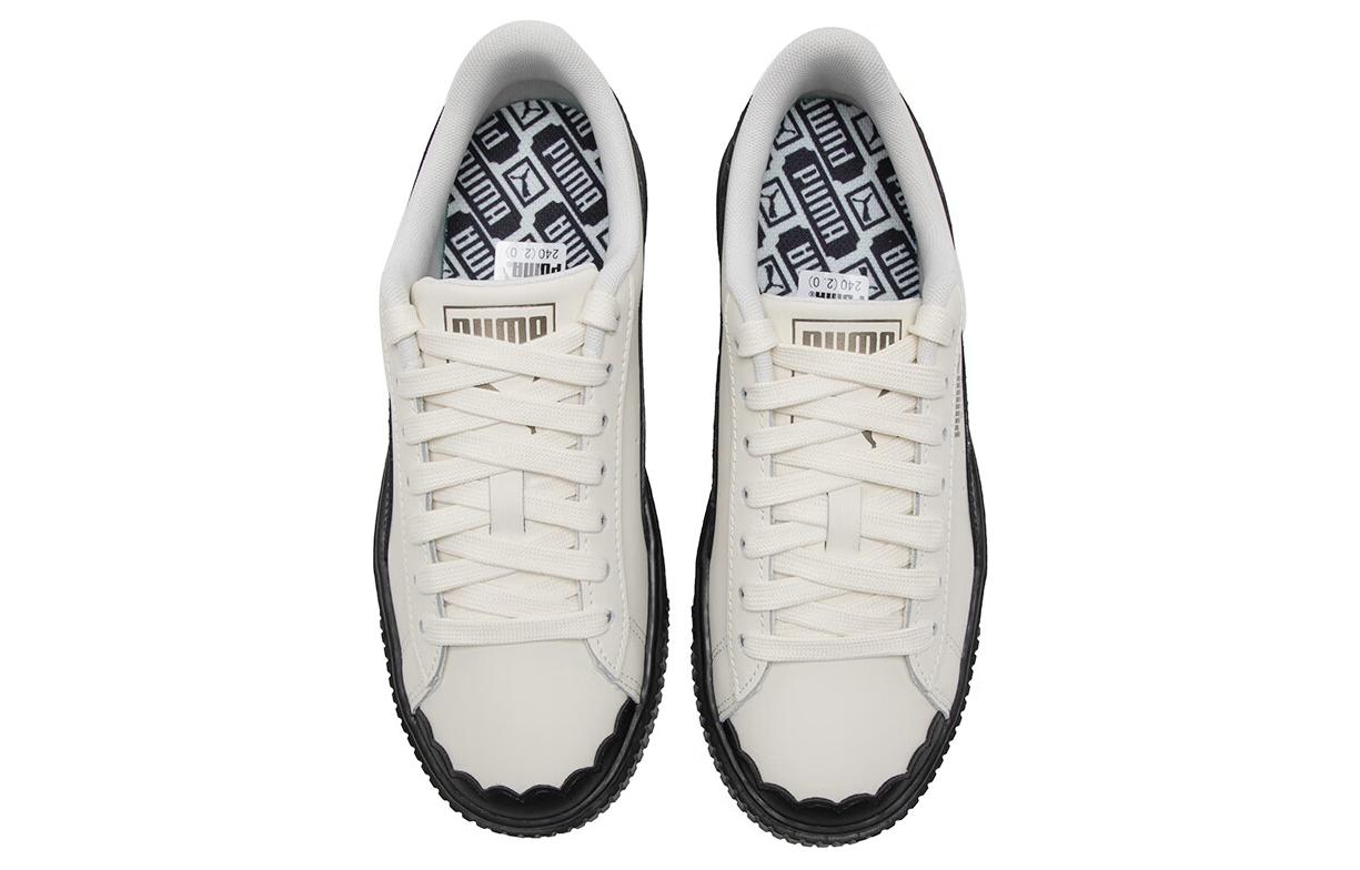 (WMNS) PUMA Basket 'Cream White Black' 397250-01