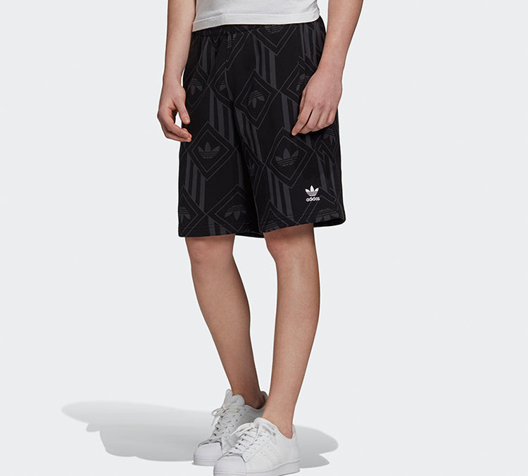 adidas originals Mono Short Tnl Printing Sports Shorts Black GD5842