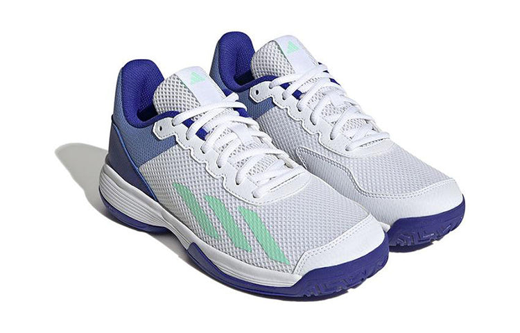 (GS) adidas Courtflash Tennis 'White Lucid Blue' HP9715