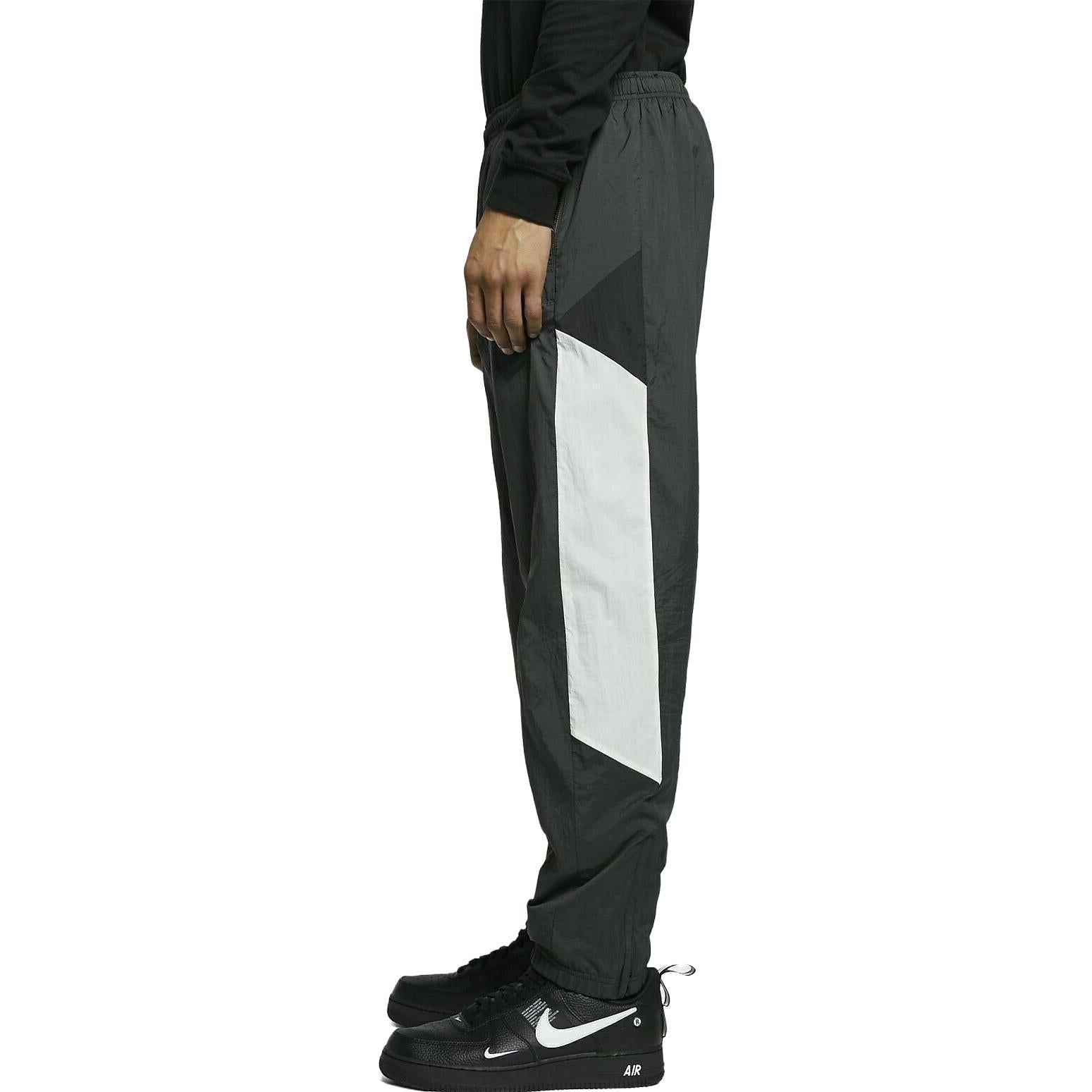 Nike Sportswear Classic Woven Track Athletic Pants 'Grey White' AR1873-060