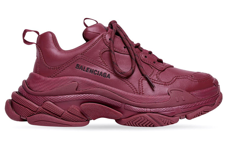 (WMNS) Balenciaga Triple S Sneakers 'Burgundy' 524039W2FA56900