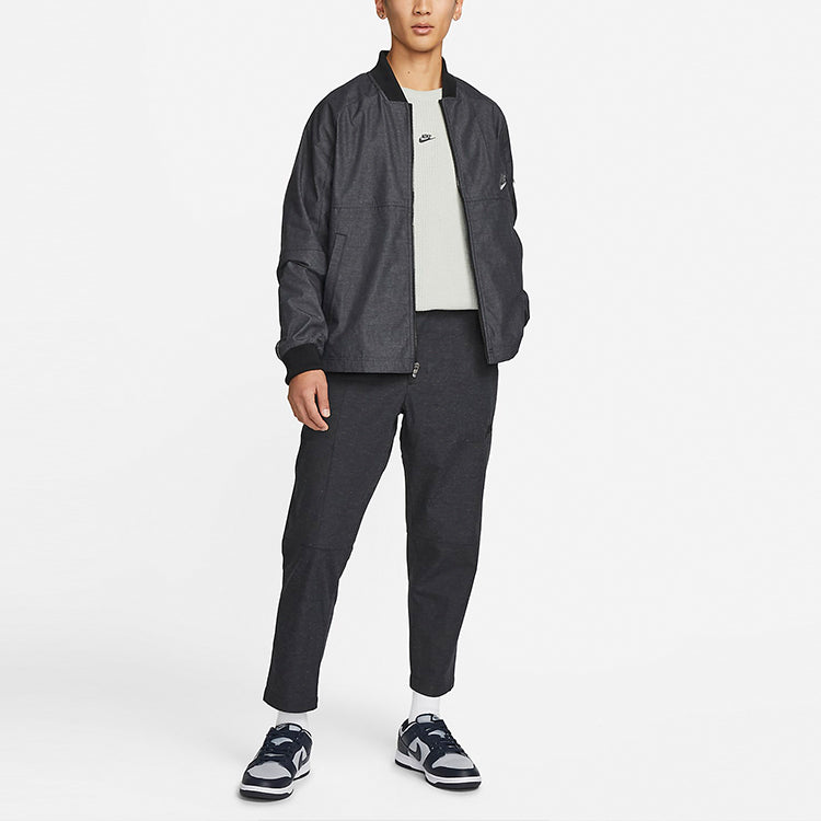 Nike Woven Cropped Casual Pants 'Black' DM5611-010