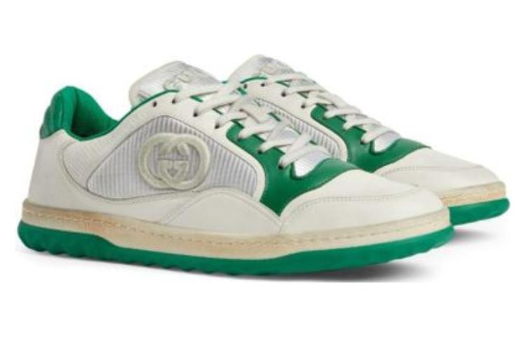 Gucci Mac80 Embroidered Sneakers 'White Green' 749896-AAB79-9148