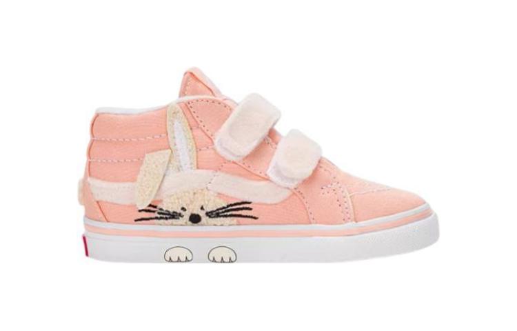 (TD) Vans Garden Party SK8-Mid Reissue Hook and Loop Shoes 'Pink' VN0007Q4BM0