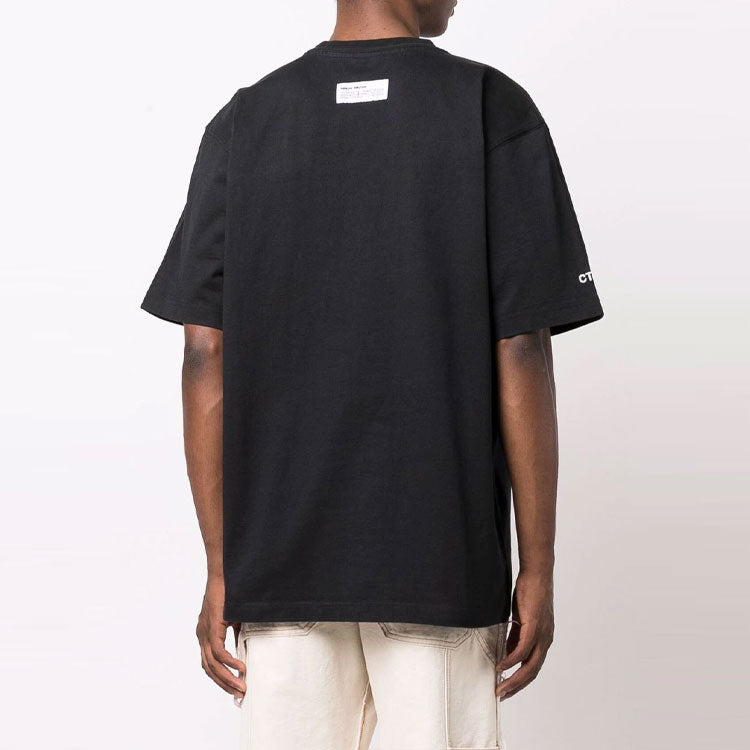 HERON PRESTON FW21 Censored Heron T-shirt 'Black Grey' HMAA026F21JER001-1005