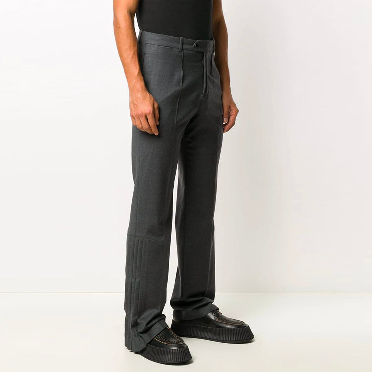 Men's Off-White FW21 Suit Casual Long Pants/Trousers Gray OMCA143F20FAB00208001