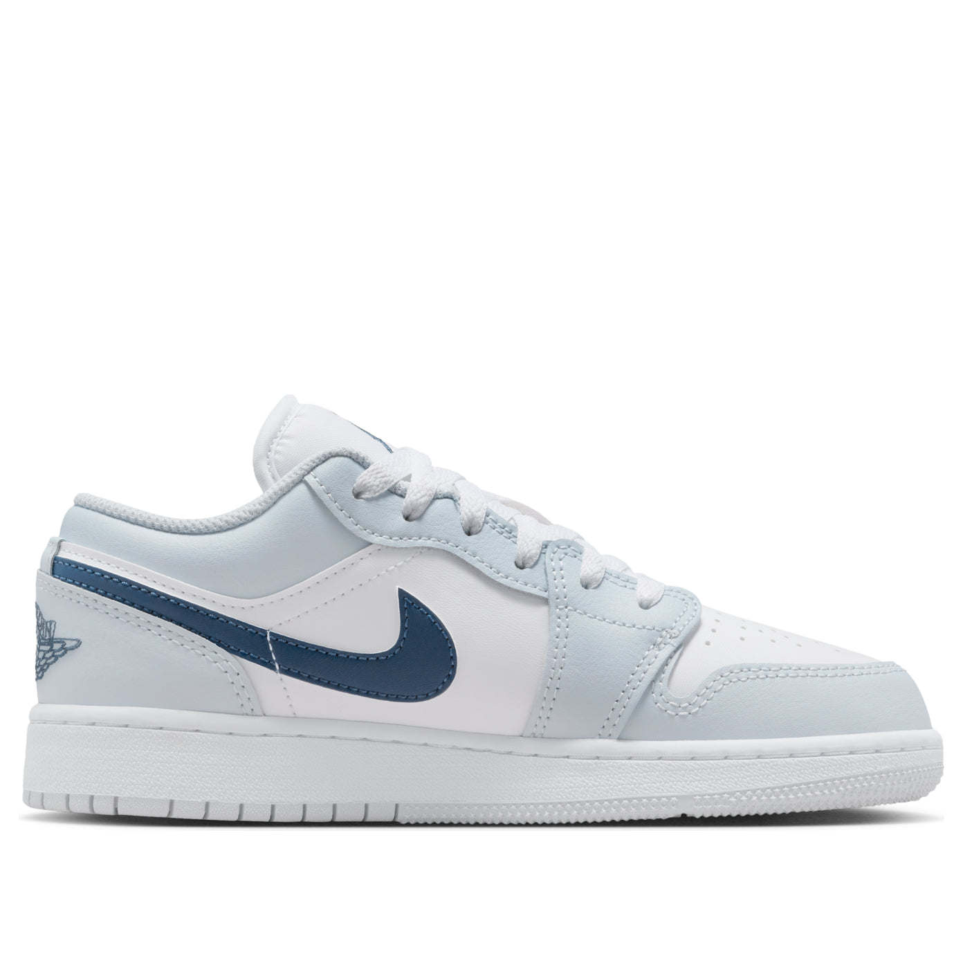 (GS) Air Jordan 1 Low 'White Aura Squadron Blue' 553560-104