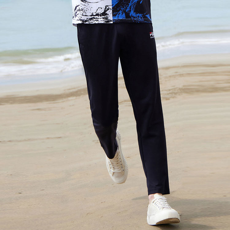 FILA Thin and light Breathable Straight Knit Sports Pants Blue F11M128604F-NV