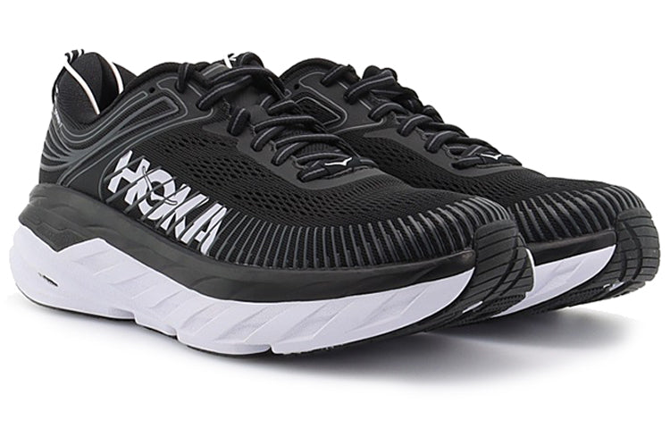 (WMNS) HOKA ONE ONE Bondi 7 'Black White' 1110519-BWHT