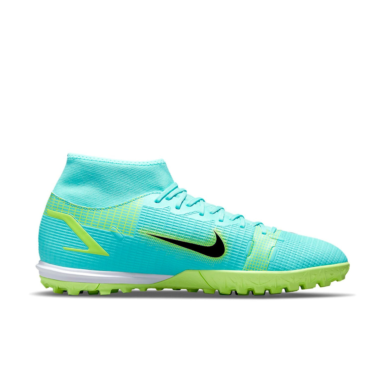 Nike Mercurial Superfly 8 Academy TF Turf Soccer Shoes 'Blue Neon Green' CV0953-403