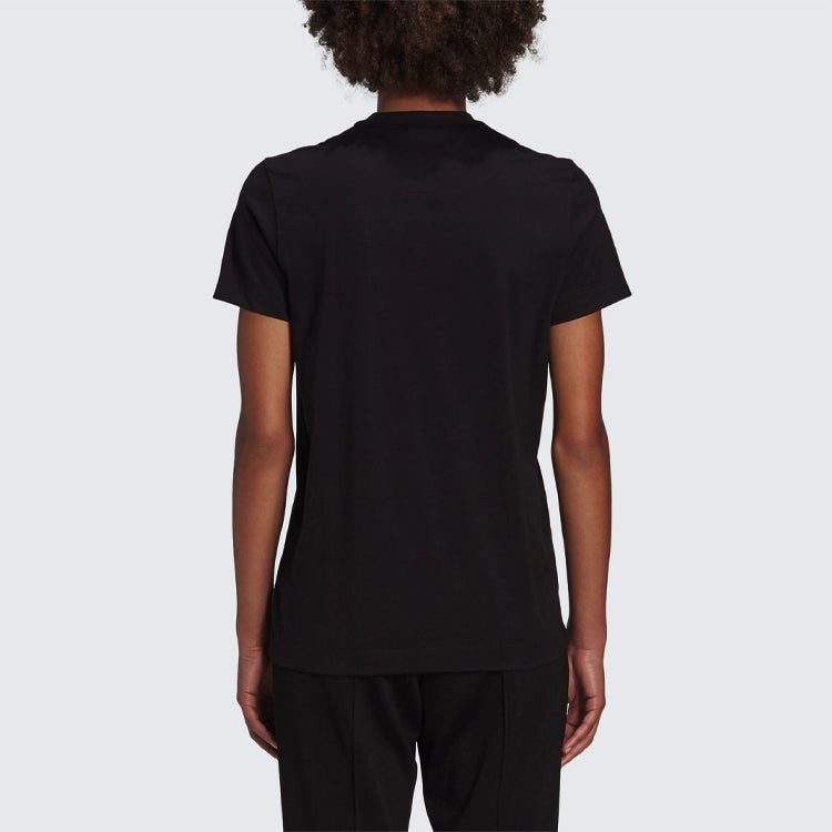 (WMNS) Y-3 Cotton Round Neck Casual Short Sleeve Black GM3274-2021