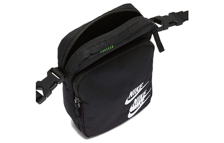 Nike Heritage Embroidered Triple Logo Shoulder Bag 'Black' DH3080-010