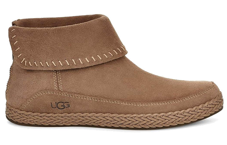(WMNS) UGG Kavar Varney Fleece Lined Snow Boots Dark Brown 1104653-AMP