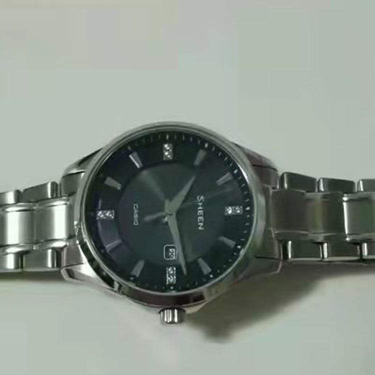CASIO Waterproof SHEEN Sapphire Crystal Solar Powered Silver Analog SHS-4522D-1AUPR