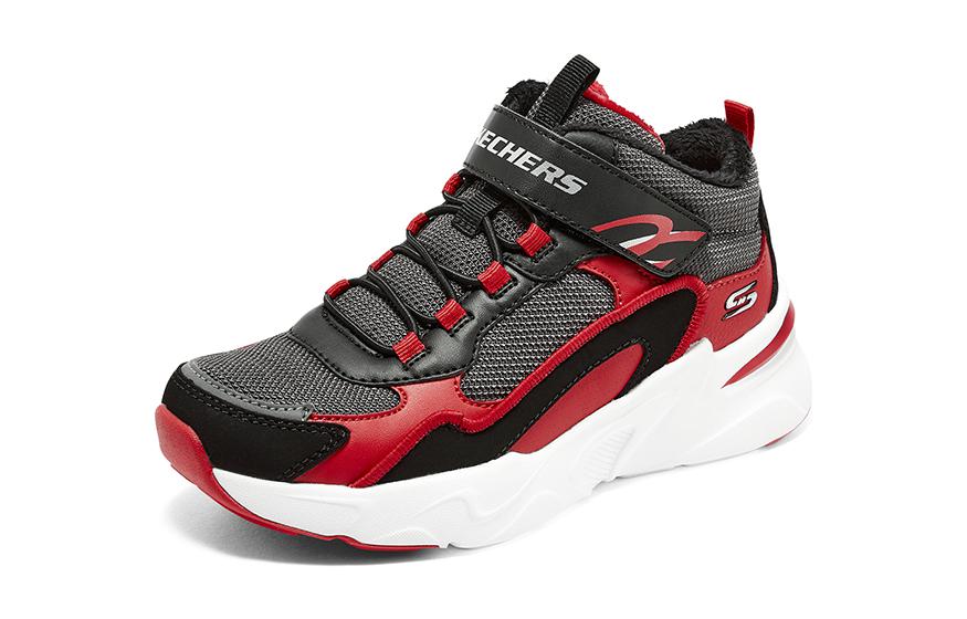(GS) Skechers Bobs Bamina 'Red Grey' 405222L-BKRD