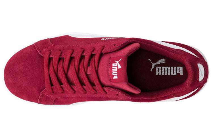 PUMA Smash Suede Retro Low Top skate shoes Red 361730-18
