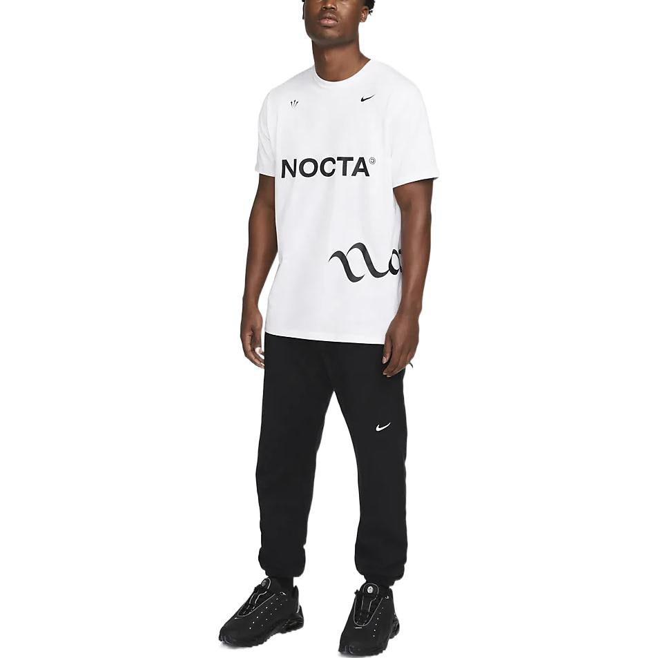 Men's Nike Alphabet Pattern Printing Round Neck Pullover Short Sleeve White T-Shirt DM1724-100