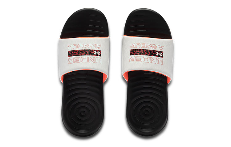 (WMNS) Under Armour Ansa Graphic Slipper Black/White 3024436-005