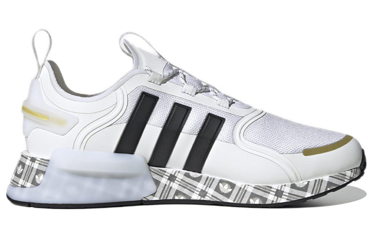 adidas NMD_R1 V3 'White Gold Plaid' ID6712