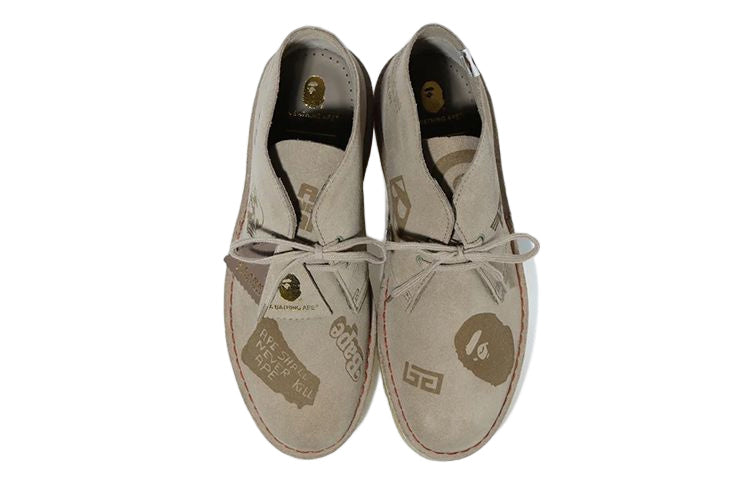 A Bathing Ape x CLARKS Leather 'Ivory' 1G23-191-905-IVORY