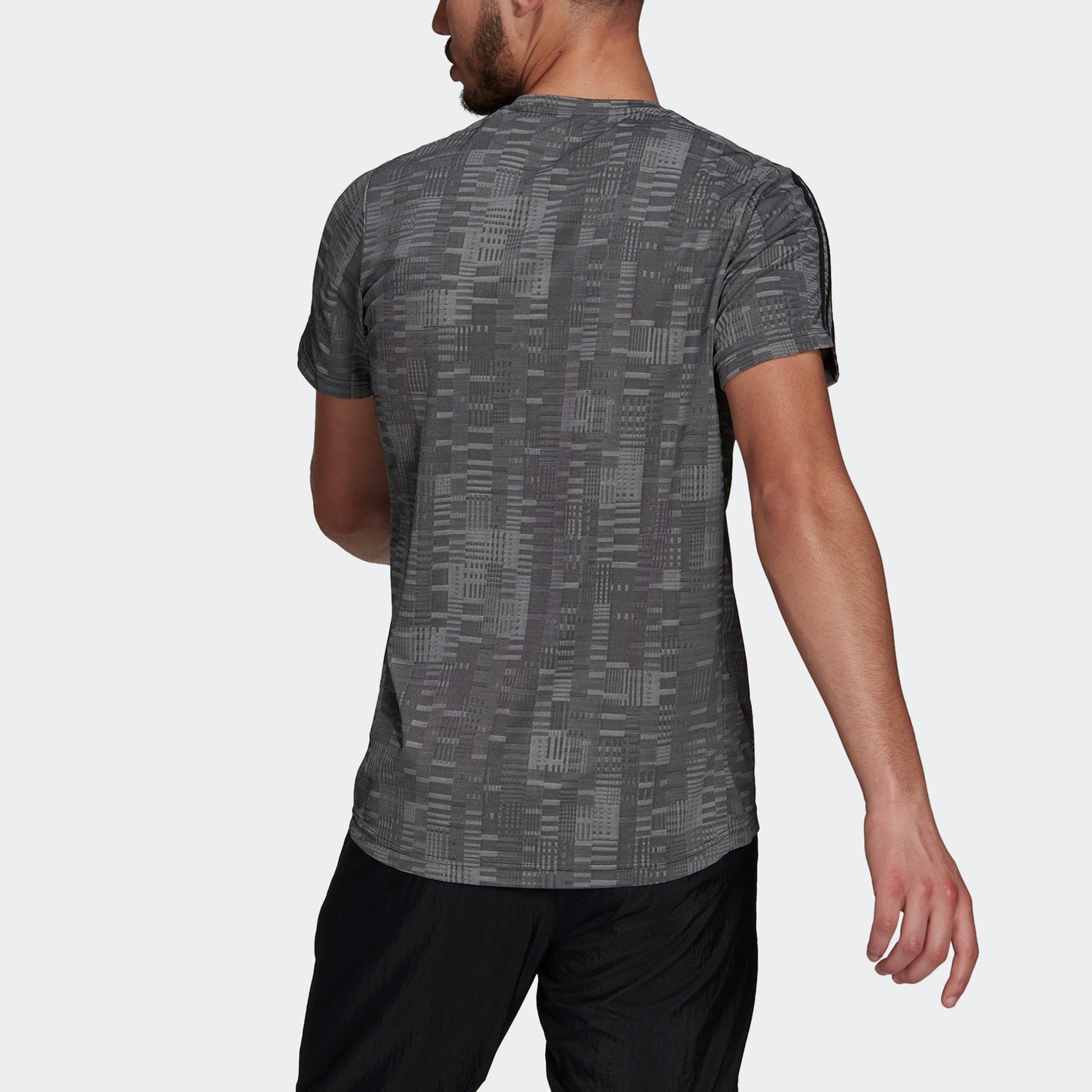 adidas Running Sports Round Collar Male Black GK5748
