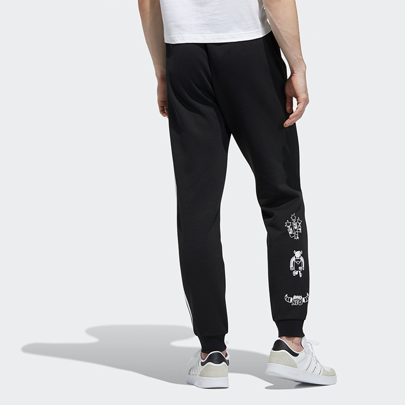 adidas neo M Artist Pant Bundle Feet ribbed Sports Pants Black GL8079