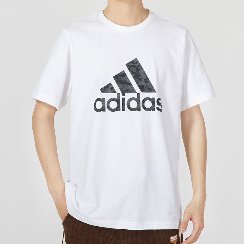 adidas Camo Short Sleeve Tee 'White' HA7212