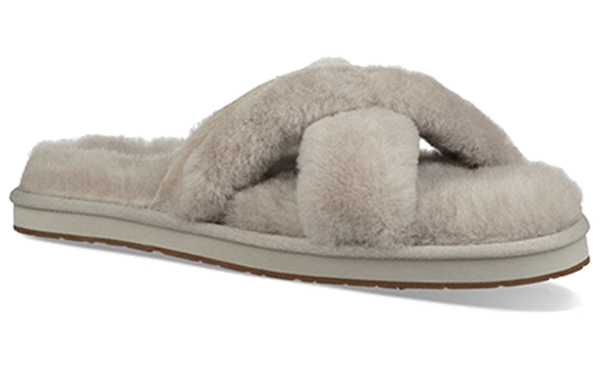 (WMNS) UGG Abela Gray Slippers 1017548-WILL