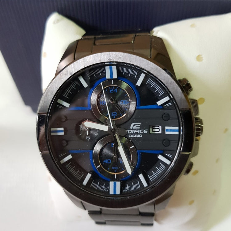 CASIO Waterproof Sports Shockproof EDIFICE Mens Black Analog EFR-543BK-1A2V