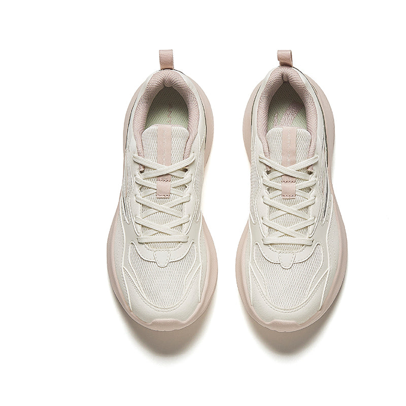 (WMNS) ANTA Running Series Sneakers 'White Silver Pink' 922415523-1